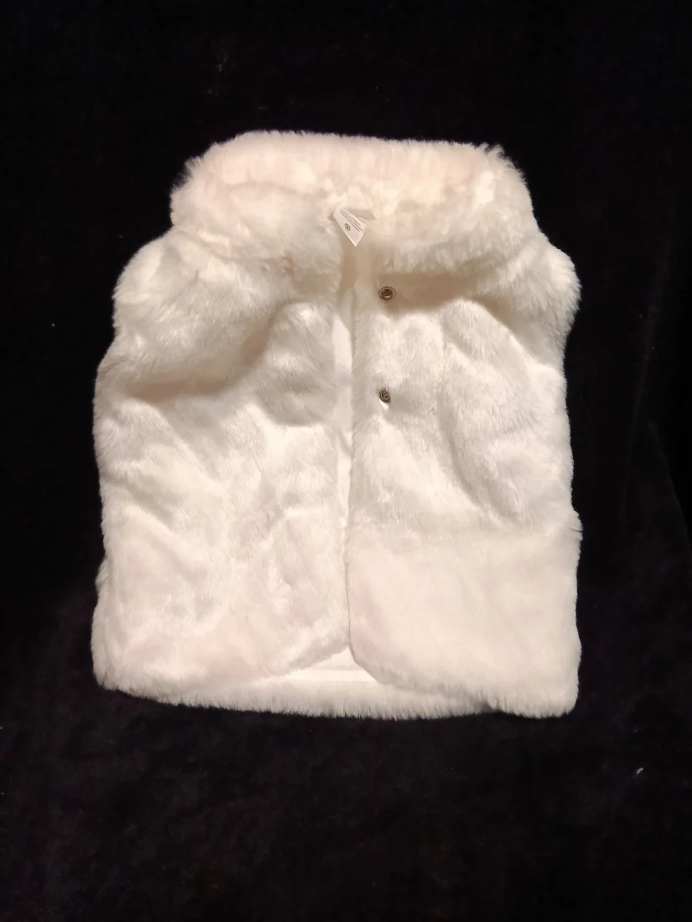 Carter's White Faux Fur Vest for Girls